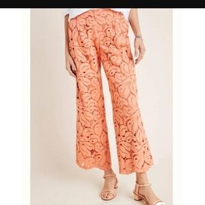 Anthropologie dolly lace trousers